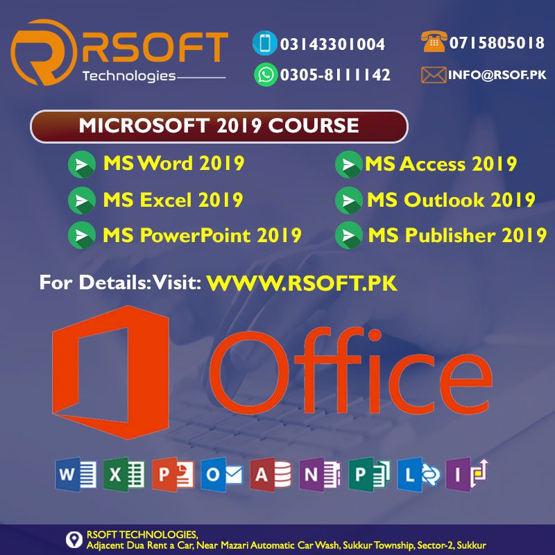 MICROSOFT OFFICE 2019 training course